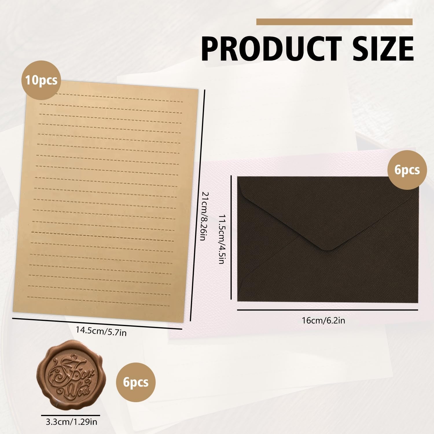 22Pcs Vintage Writing Paper Se - огляд і ціна Wax Seal Letter Kit