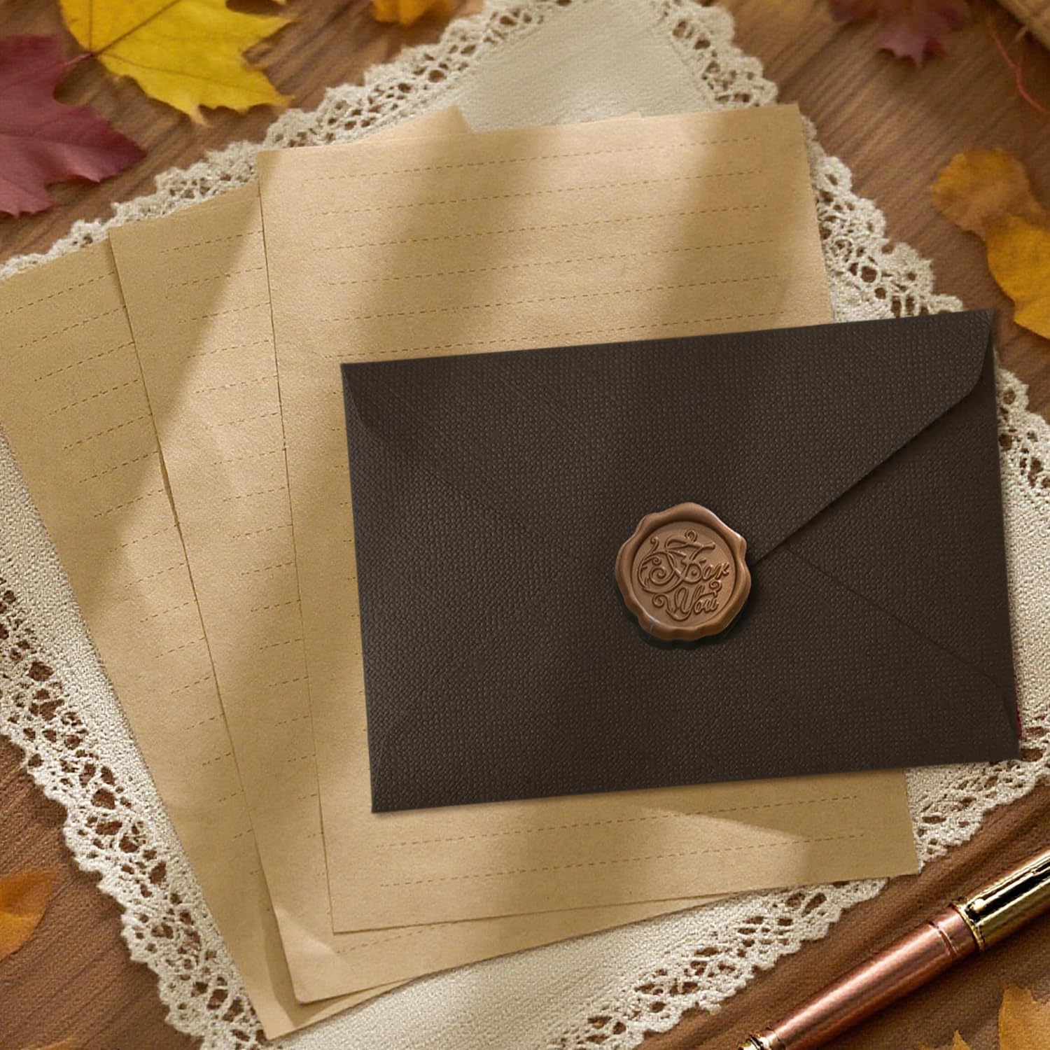 22Pcs Vintage Writing Paper Se - огляд і ціна Wax Seal Letter Kit