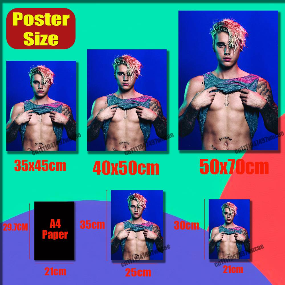 For J-Justin Singer B-Bieber P - огляд і ціна Custom Map Poster