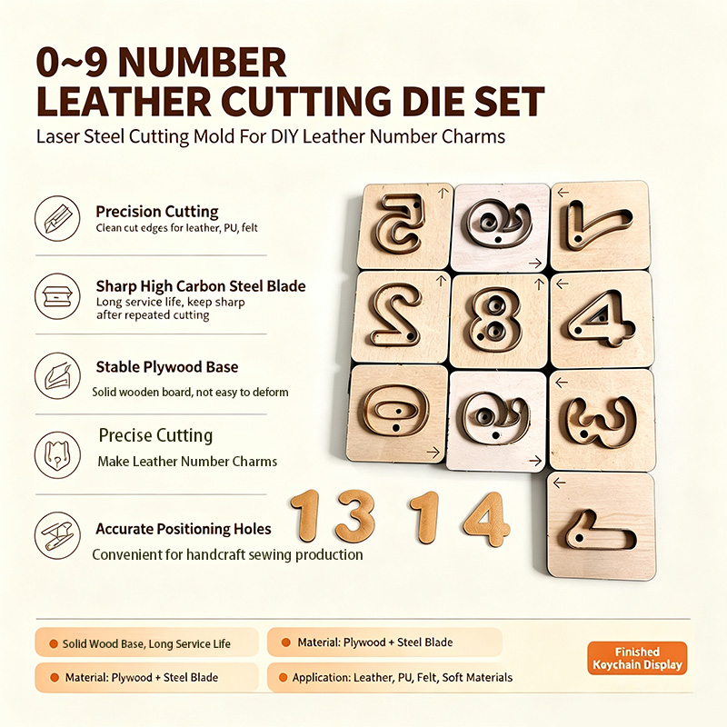 0-9 Digit Leather Keychain Cra - огляд і ціна Monogram Keychain Leather