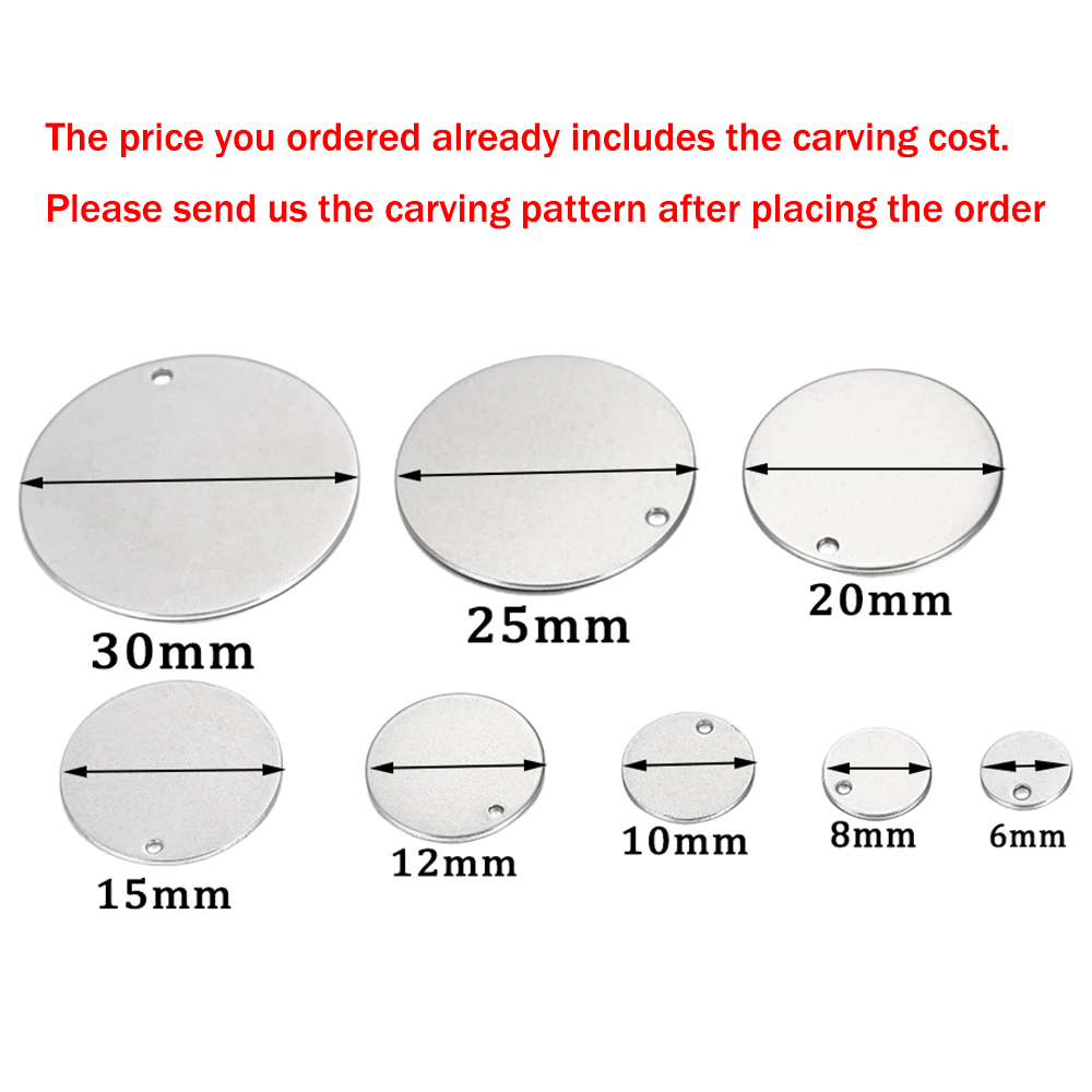 100pcs Custom Laser Engrave LO - огляд і ціна Pet Portrait Custom