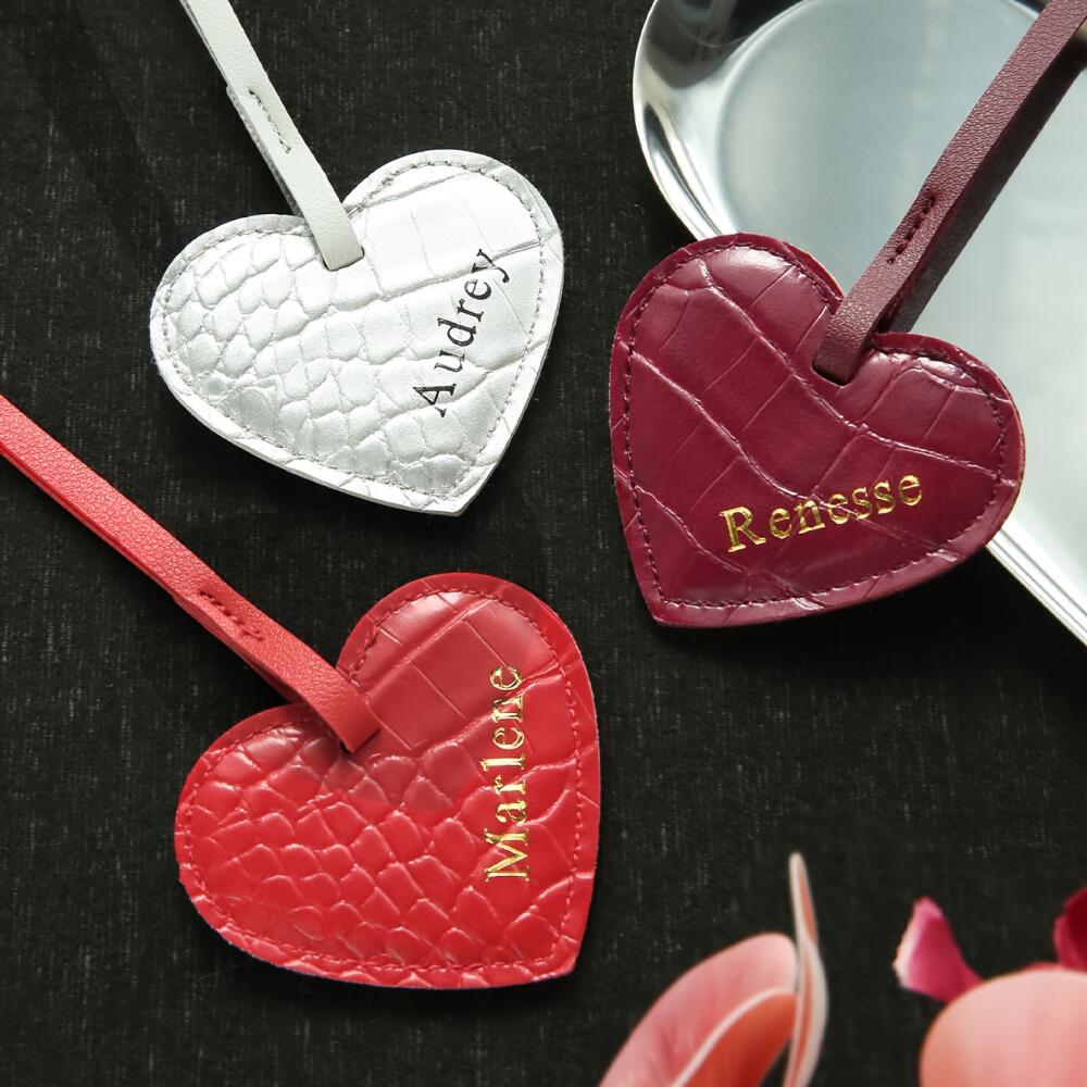 Personalized Heart Shape Faux  - огляд і ціна Monogram Keychain Leather