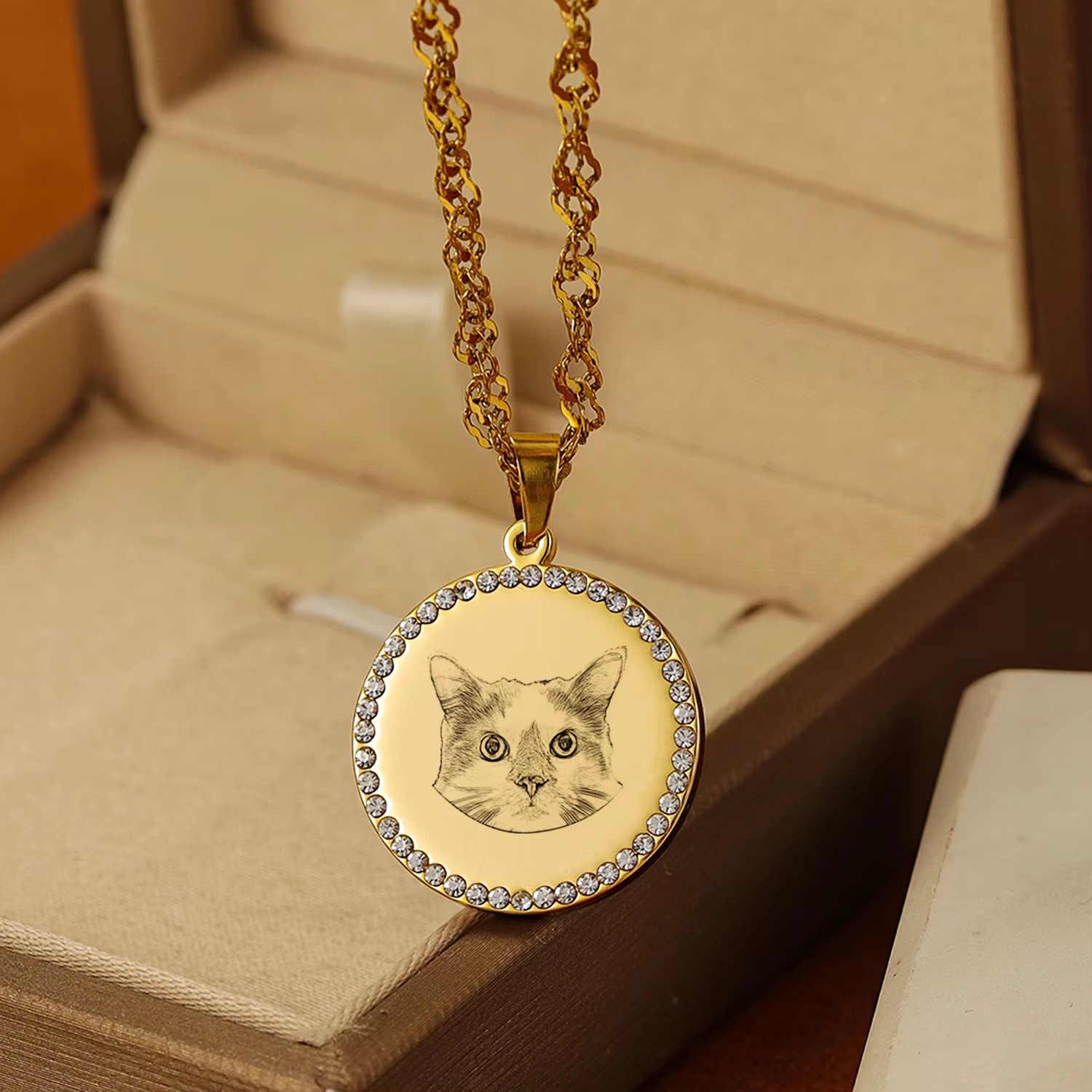 Custom Engraved Photo Pattern  - огляд і ціна Pet Portrait Custom