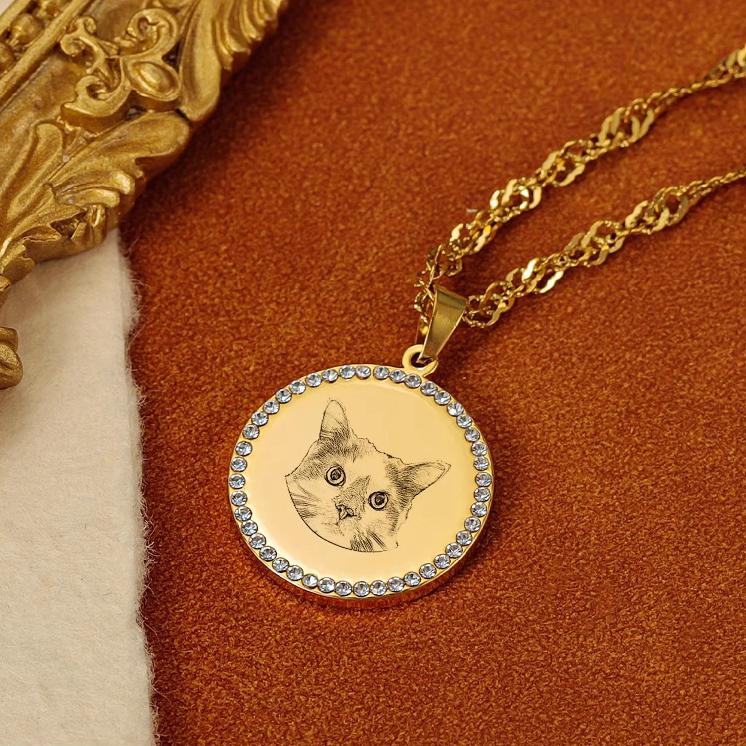 Custom Engraved Photo Pattern  - огляд і ціна Pet Portrait Custom