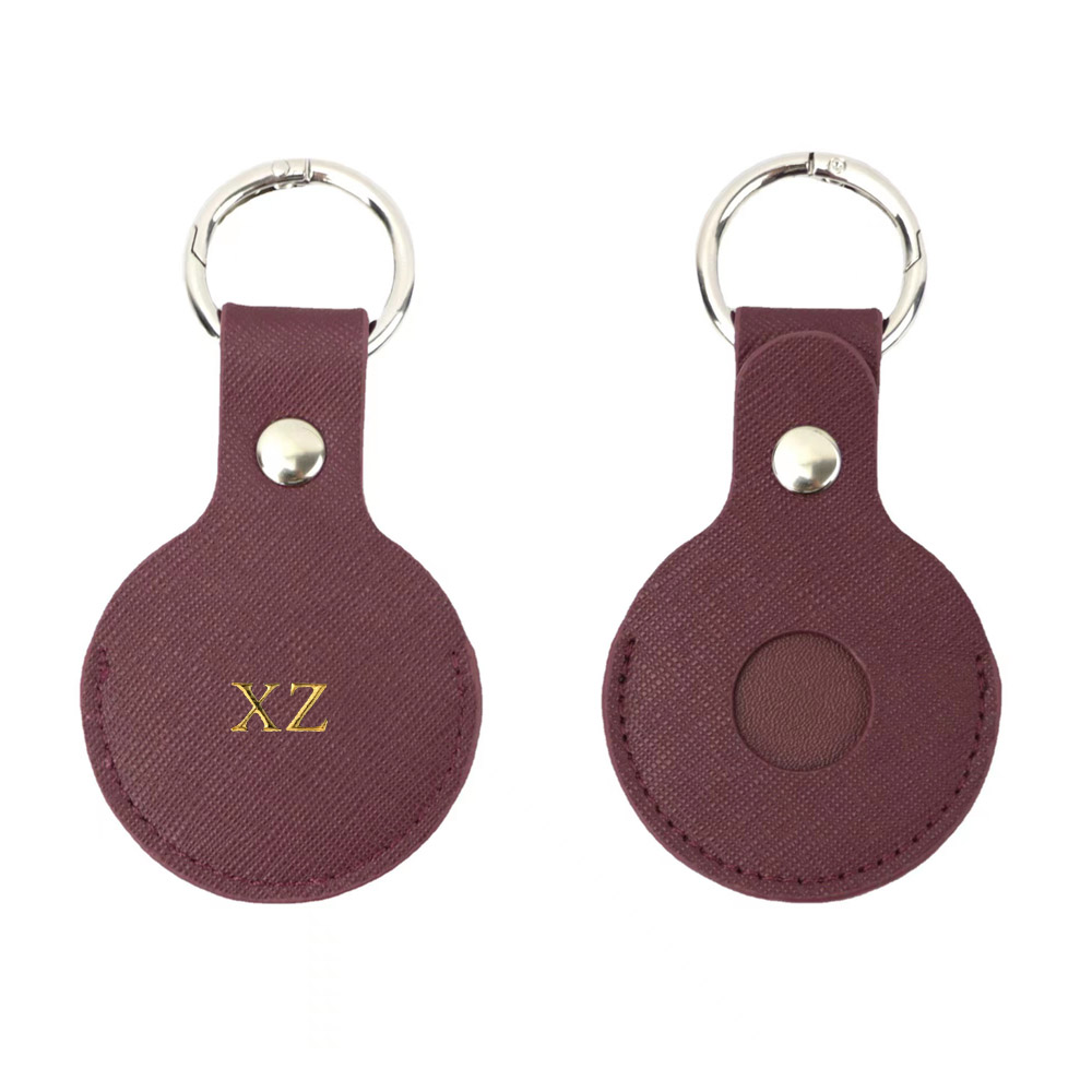Custom Gold initial letters Fo - огляд і ціна Monogram Keychain Leather