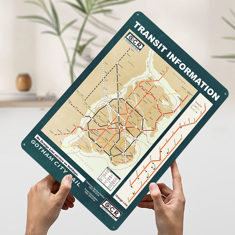 Gotham City Map Printed Poster - огляд і ціна Custom Map Poster