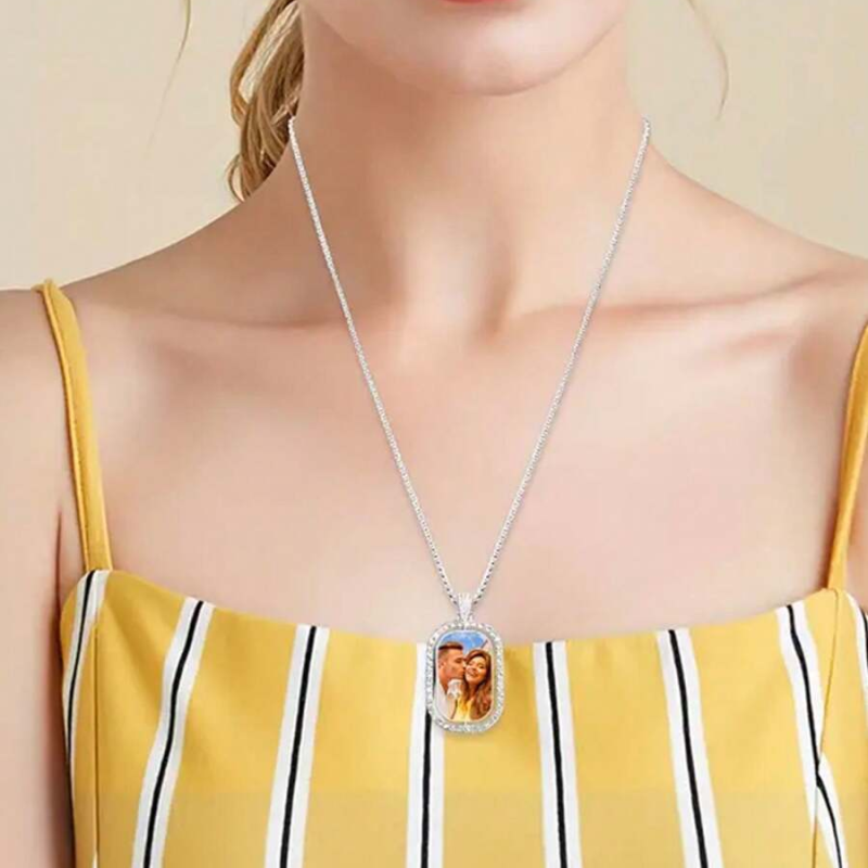 Custom Photo Pendant Necklace, - огляд і ціна Pet Portrait Custom