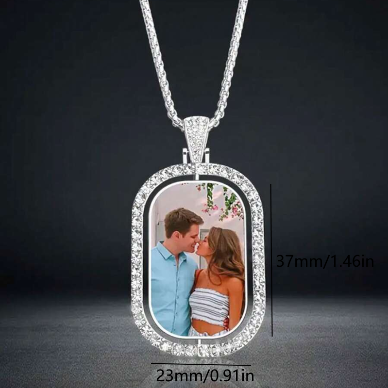 Custom Photo Pendant Necklace, - огляд і ціна Pet Portrait Custom