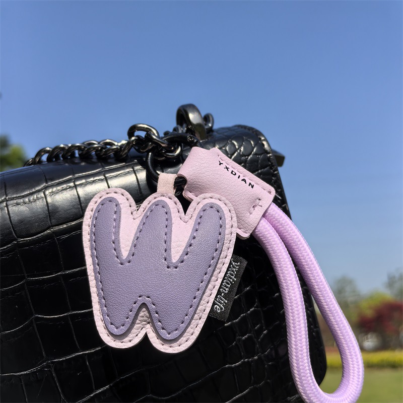 A To Z Leather Initials Keycha - огляд і ціна Monogram Keychain Leather