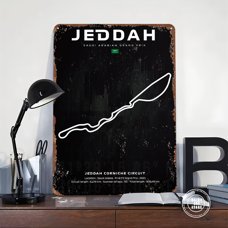 Jeddah Circuit Map Poster Cust - огляд і ціна Custom Map Poster