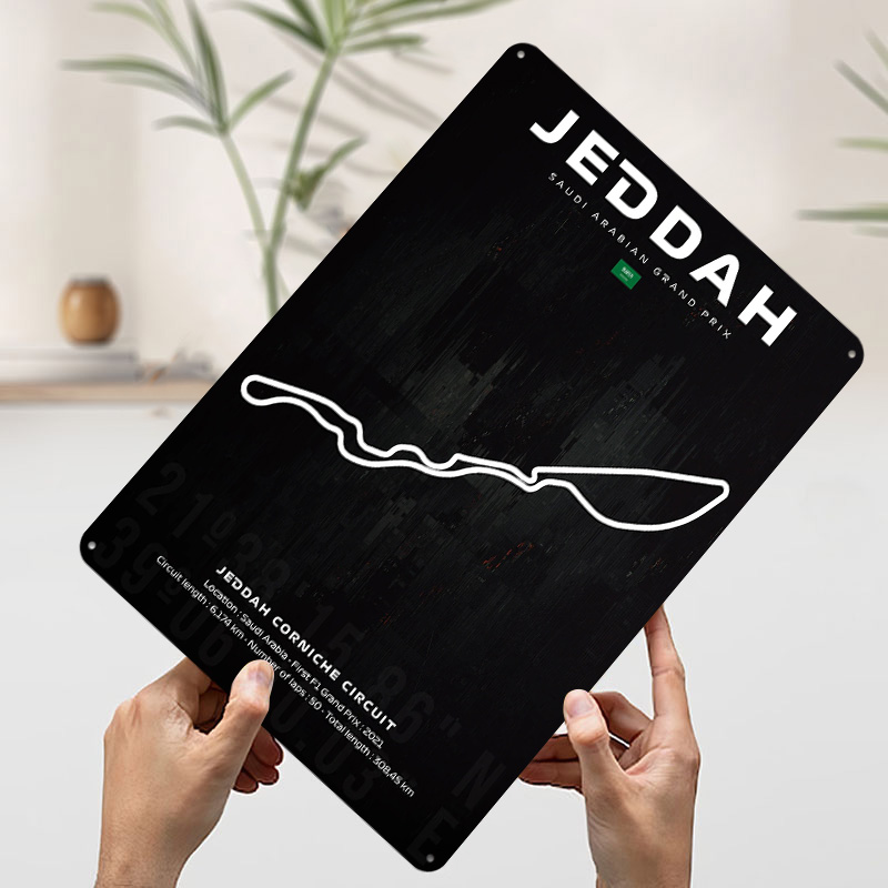 Jeddah Circuit Map Poster Cust - огляд і ціна Custom Map Poster