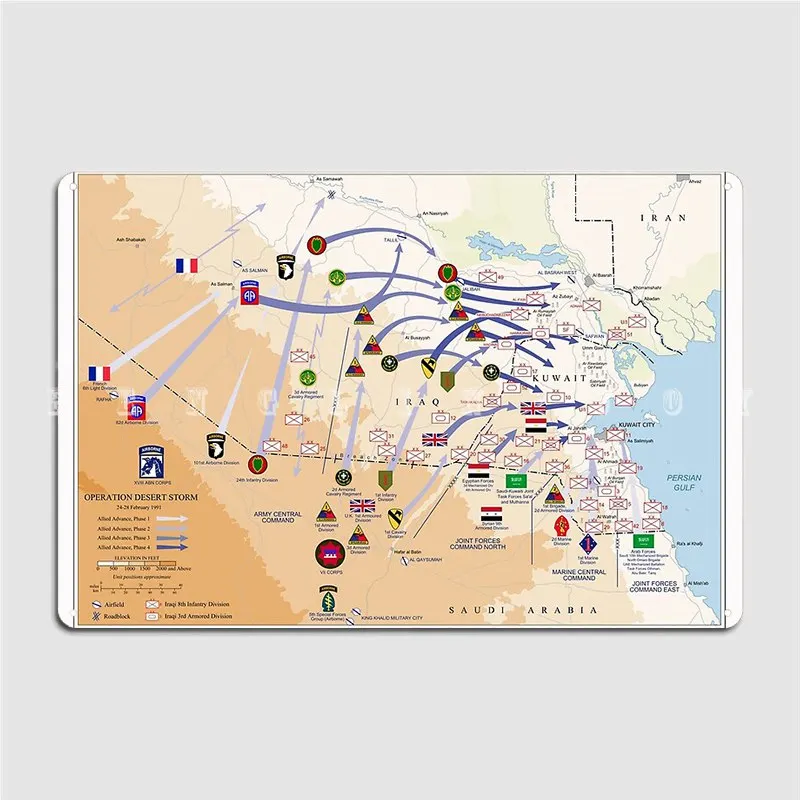 Operation Desert Storms Ground - огляд і ціна Custom Map Poster